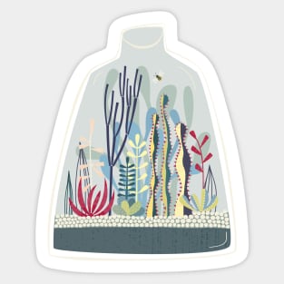 Terrarium Cactus Succulent Houseplants Sticker